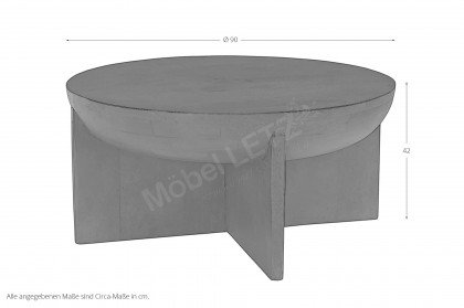 Rondura von SIT Möbel - Couchtisch aus Mangoholz, massiv