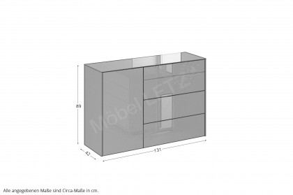Colors von Mäusbacher - Kommode 13 Glas olivgrün