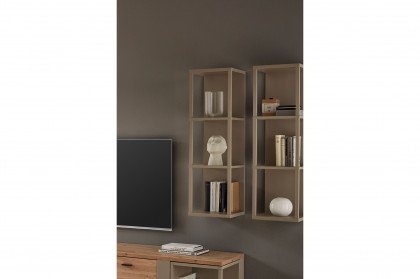 Grado-living von IDEAL Möbel - Wandregal in Basalt