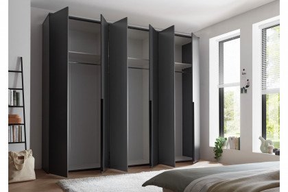 Kevo von POL Power - 6-türiger Schrank mit geringer Tiefe graphit