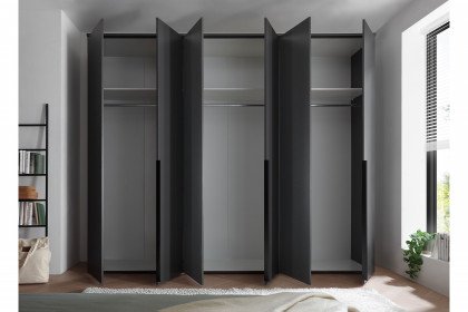 Kevo von POL Power - 6-türiger Schrank mit geringer Tiefe graphit