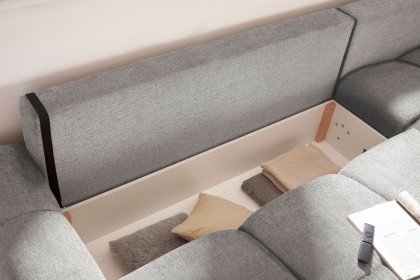 Dexter von ED-Lifestyle - Polstersofa rechts silver