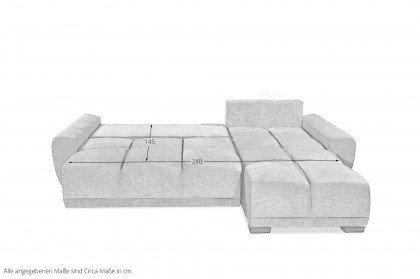 Dexter von ED-Lifestyle - Polstersofa rechts silver