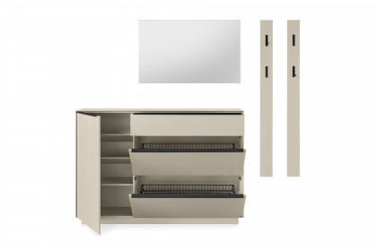 Reno-Foyer von set one by Musterring - Garderobe in Glas Kaschmir