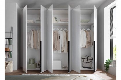 Kevo von POL Power - 6-türiger Kurztiefenschrank weiß