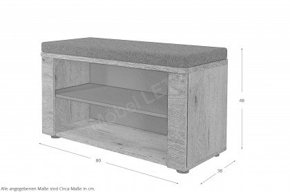 Fargo von Innostyle - Bank in Evoke Eiche