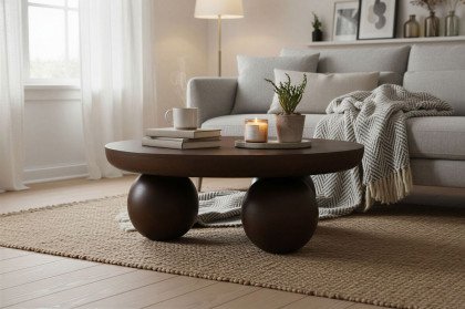 Rondura von SIT Möbel - Couchtisch mit Kugelfüßen