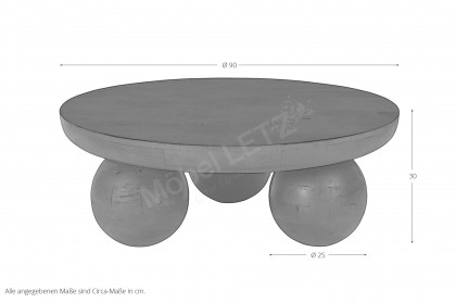 Rondura von SIT Möbel - Couchtisch mit Kugelfüßen