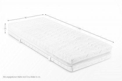 DormiSpring-T660 von Sun Garden - Micropocket-Taschen-Federkern-Matratze H3