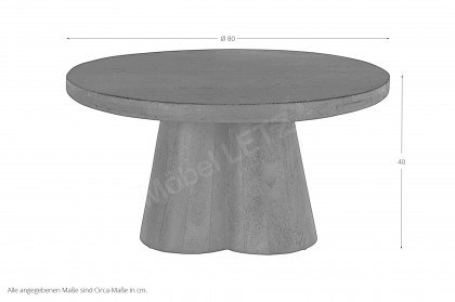 Rondura von SIT Möbel - Couchtisch mit Sockelfüßen