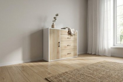 Achat von Priess - Kommode lichtweiß/ Artisan Eiche