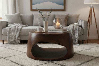 Rondura von SIT Möbel - Couchtisch mit einem offenen Fach