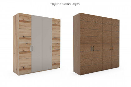 Como von Schösswender - Drehtürenschrank Kupfereiche bronze - schwarz