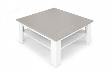 XC1.090B von Stralsunder - Couchtisch in Weiß/ Grau