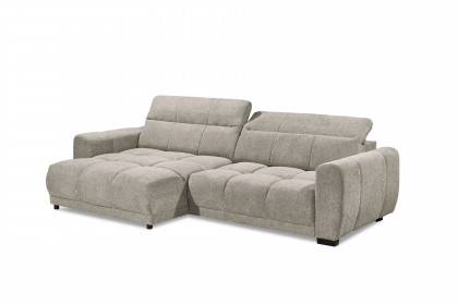 Hunter von ED-Lifestyle - Ecksofa links stone