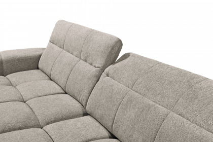 Hunter von ED-Lifestyle - Ecksofa links stone