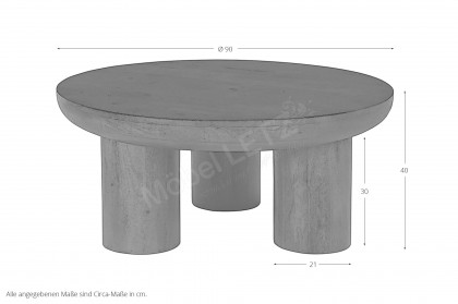 Rondura von SIT Möbel - Couchtisch mit zylinderförmigen Füßen