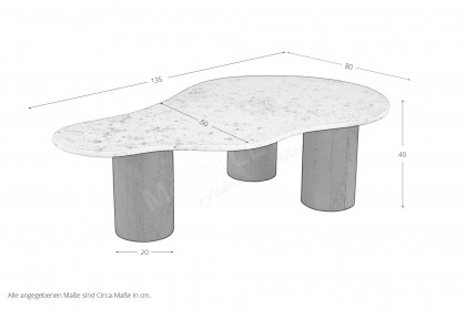 Rondura von SIT Möbel - Couchtisch wolkenförmig