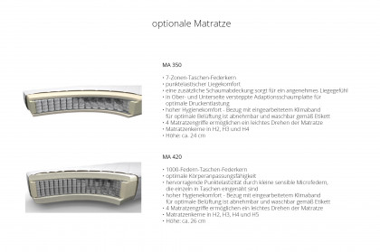 Bari von Musterring - Polsterbett KT 25035 natur