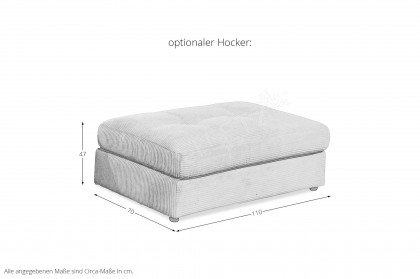 Jasper von ED-Lifestyle - Bigsofa stone