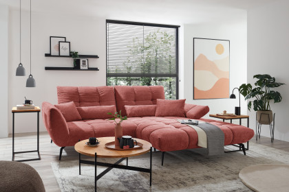 Malibu-LE26 von set one by Musterring - Polsterecke rechts marsala