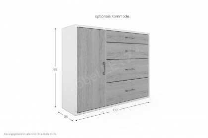 Achat von Priess - Jugendzimmer-Set lichtweiß/ Artisan Eiche