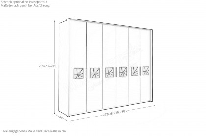 Multiline von SCHÖNER WOHNEN - Schrank basalt mit Balkeneiche-Quadrateinsätzen
