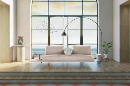 Gianduiotto von Calia Italia - Einzelsofa beige