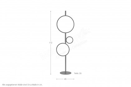Osun von Pode - Stehlampe aus Aluminium in Lava