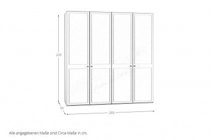 Longline von JUTZLER - moderner Landhaus-Kleiderschrank kaschmir matt