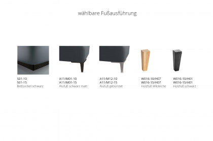 Bari von Musterring - Polsterbett KT 25010 natur