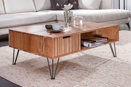 Hudson von GUTMANN - Couchtisch 66973 in Akazie/ Metall