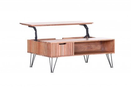 Hudson von GUTMANN - Couchtisch 66973 in Akazie/ Metall