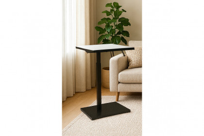 BT-eckig von Mäusbacher - Beistelltisch in Weiß/ Schwarz