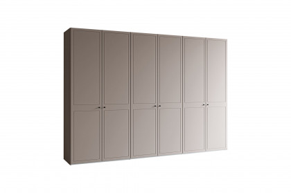 Longline von JUTZLER - 6-türiger Landhaus-Kleiderschrank Chalet nougat matt