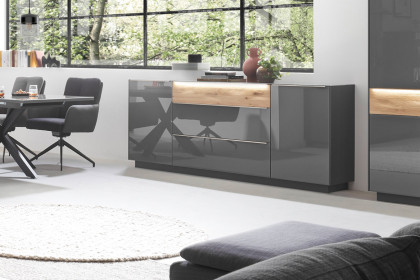 Nova von Mäusbacher - Sideboard SB-23 Glas anthrazit