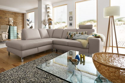 MR 365 von Musterring - Ledersofa Variante links light-grey