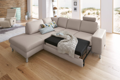 MR 365 von Musterring - Ledersofa Variante links light-grey