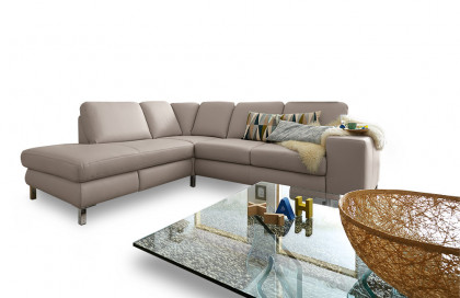 MR 365 von Musterring - Ledersofa Variante links light-grey
