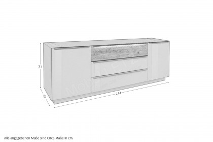 Nova von Mäusbacher - Lowboard LB-23-214 Glas kaschmir