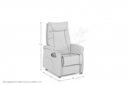 HU-RV21106 von Hukla - Funktionssessel anthrazit