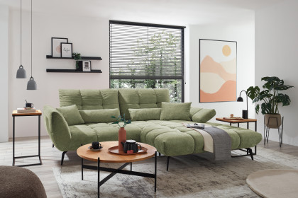 Malibu-LE26 von set one by Musterring - Sofaecke rechts hellgrün