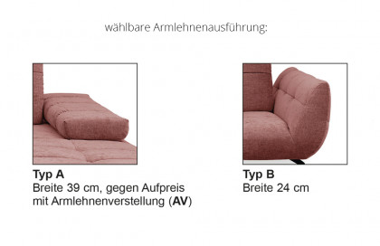 Malibu-LE26 von set one by Musterring - Sofaecke rechts hellgrün