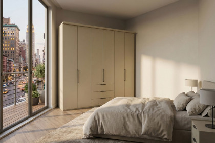 Monaco 1000 von Wiemann - Drehtürenschrank grau ca. 225 cm breit