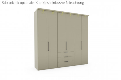 Monaco 1000 von Wiemann - Drehtürenschrank grau ca. 225 cm breit