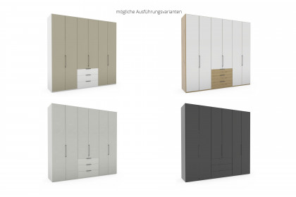 Monaco 1000 von Wiemann - Drehtürenschrank grau ca. 225 cm breit