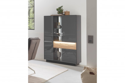Nova von Mäusbacher - Highboard HB-1-1GL Glas anthrazit