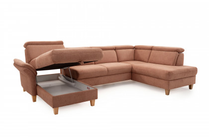 Glendale-LE26 von Sit & More - Wohnlandschaft rechts kupfer