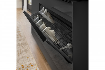 Reno-Foyer von set one by Musterring - Garderobe in Glas Anthrazit