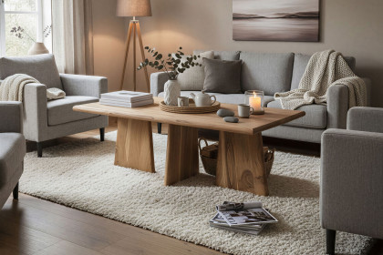 Wave-living von SIT Möbel - Couchtisch mit drei Holzwangen